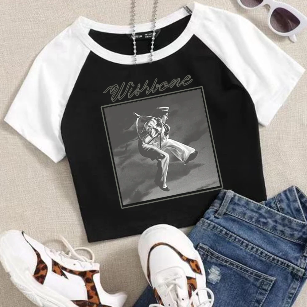 Conan Gray Wishbone Crop Tops T-Shirt Girls Fashion Women O-Neck Short Sleeve Swiftie Gift