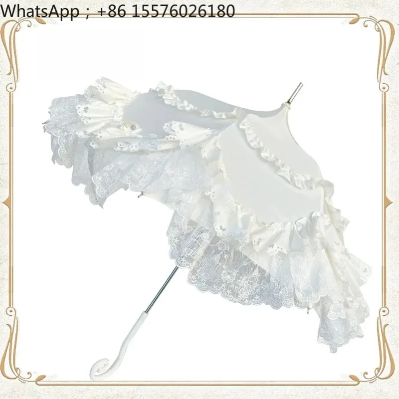 Original Lo Umbrella, Weather and Rain Sunscreen Flower Wedding Lace Umbrella Umbrella