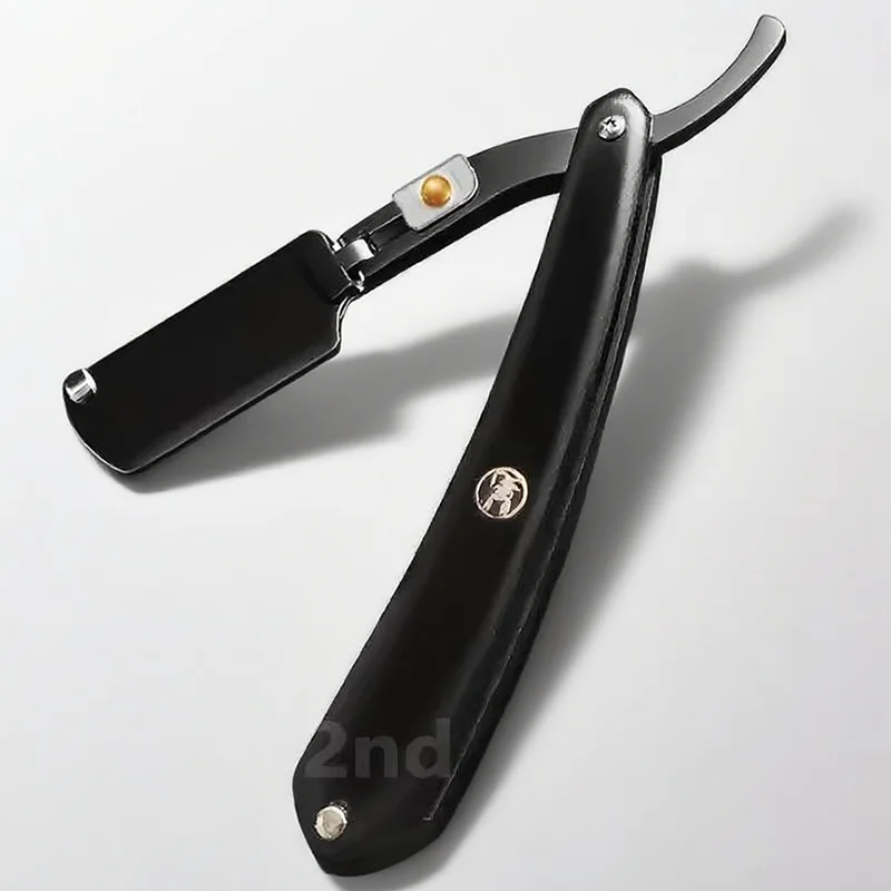 Pisau Cukur Lurus untuk Pria Gagang Kayu Alami Cocok untuk Pisau Cukur Dua Sisi Profesional dan Cukur Rapat Pisau Cukur Barber Grosir