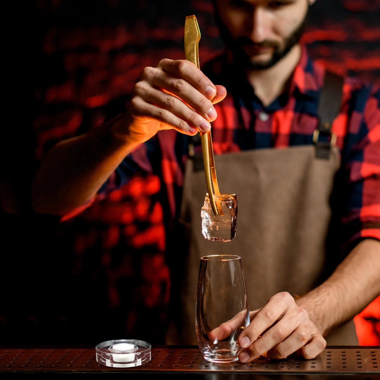 

Round Light Base Rotating Display Stand USB Rechargeable LED Display Base for Crystal Sphere Resin Crafts Jewelry Showcase