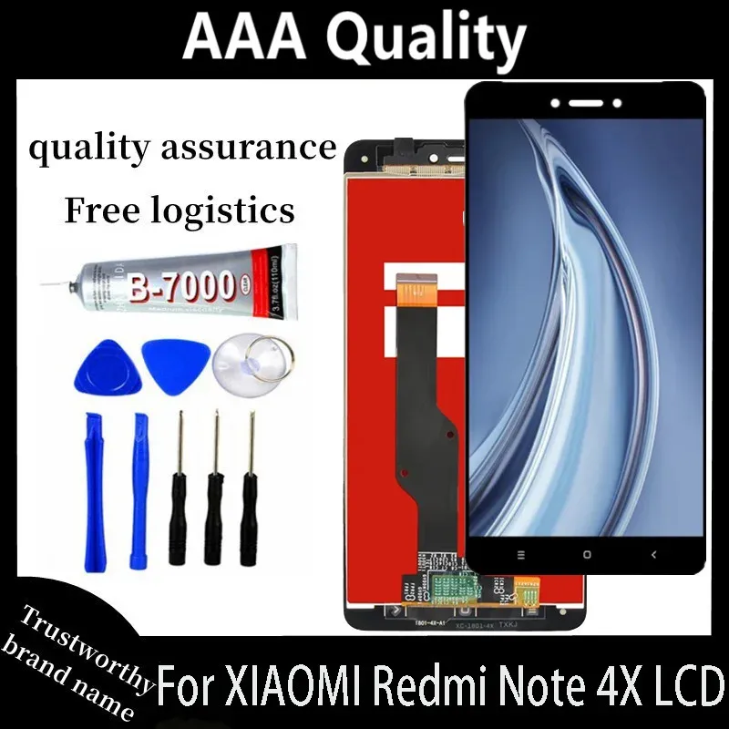 Tested For Xiaomi Redmi Note 4X LCD Display Touch Screen Replacement For Xiaomi Redmi Note 4X Global Version LCD Screen Frame