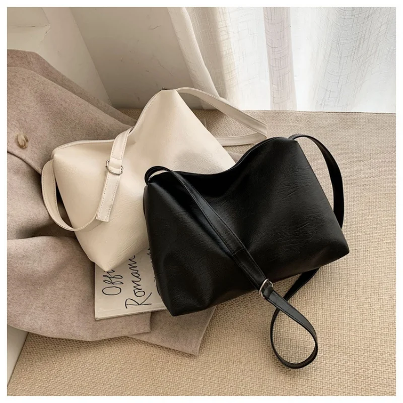 Fashion Women Messenger Bag Large Capacity Ladies Daily Casual Tote Soft PU Leather Female Big Shoulder Bags Purse Handbags