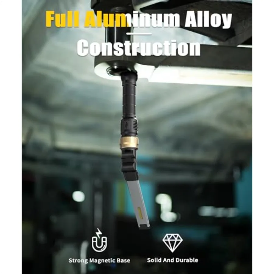 ضوء العمل القابل لإعادة الشحن LED ضوء العمل مصباح يدوي مغناطيسي