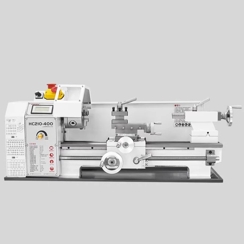 Desktop home lathe industrial grade small high precision woodworking metal processing lathe HC210-400