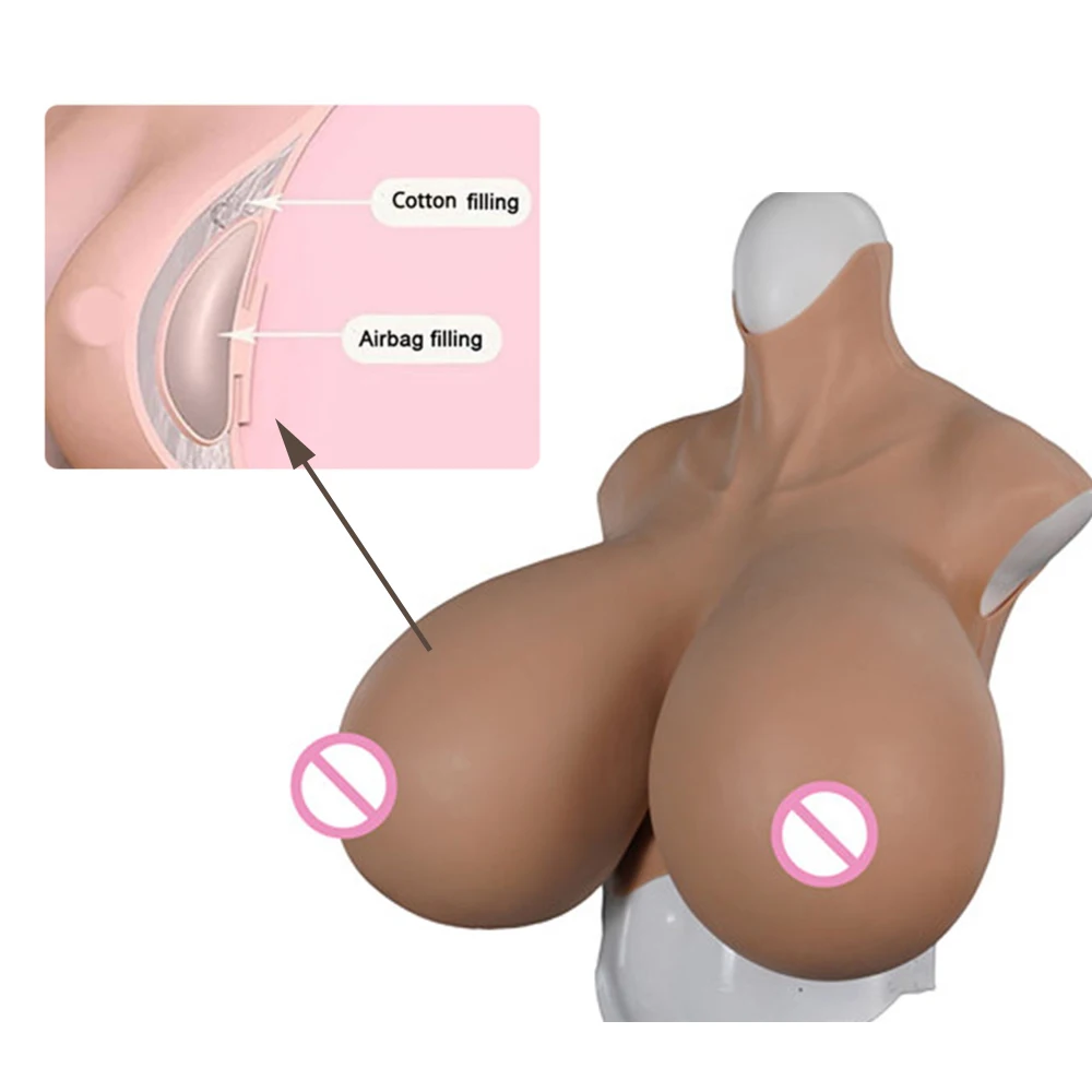 Huge Silicone Realistic Breast Forms Z Cup Sexy Big Boobs For Male to Female Drag Queen Cosplay Crossdresser