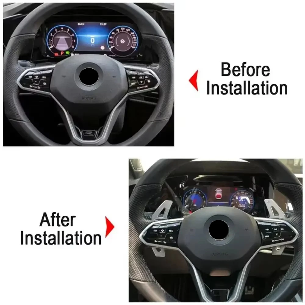 Алюминиевый автомобильный удлинитель рулевого колеса для VW Golf 8 MK8 R GTI R Line, аксессуары 2020 2021 2022, аксессуары