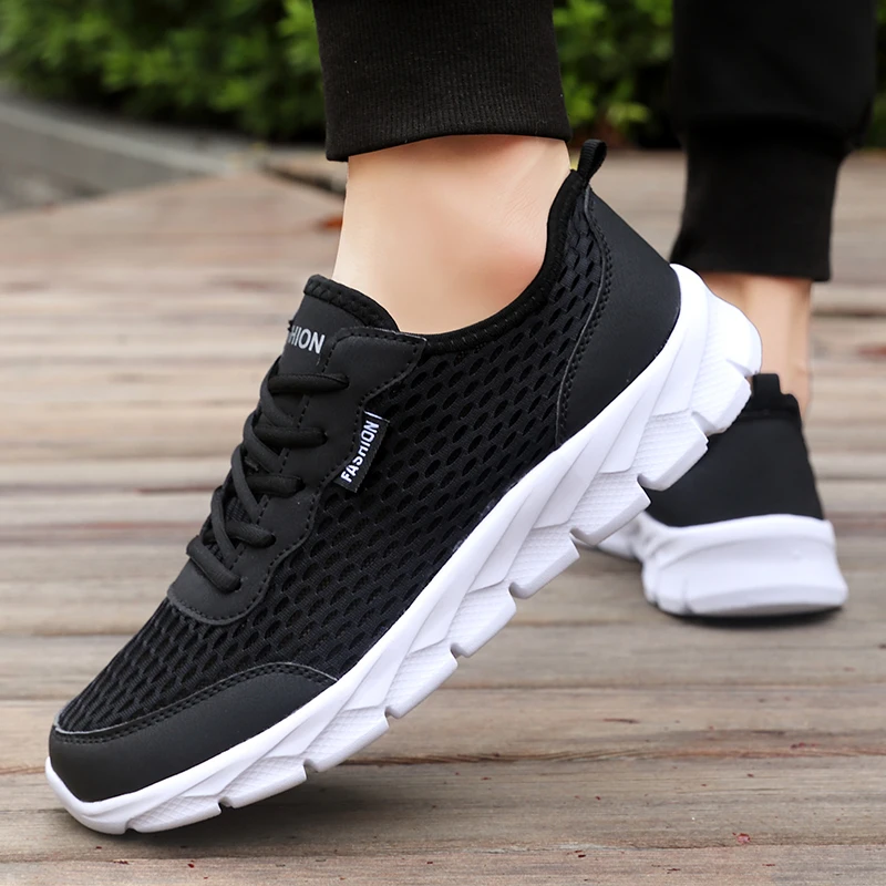 Porosity Summer Men Sneakers High Quality Breathable Casual Shoes Outdoor Non-Slip Man Sport Shoe Lightweight Tennis footwear