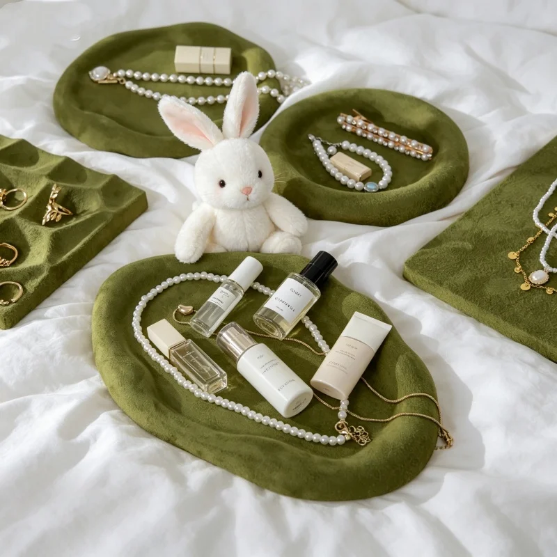 Plaster Jewelry Appraisal Tray, Earring Ring Necklace Counter Display, Shop Storage Organizer & Photo Prop