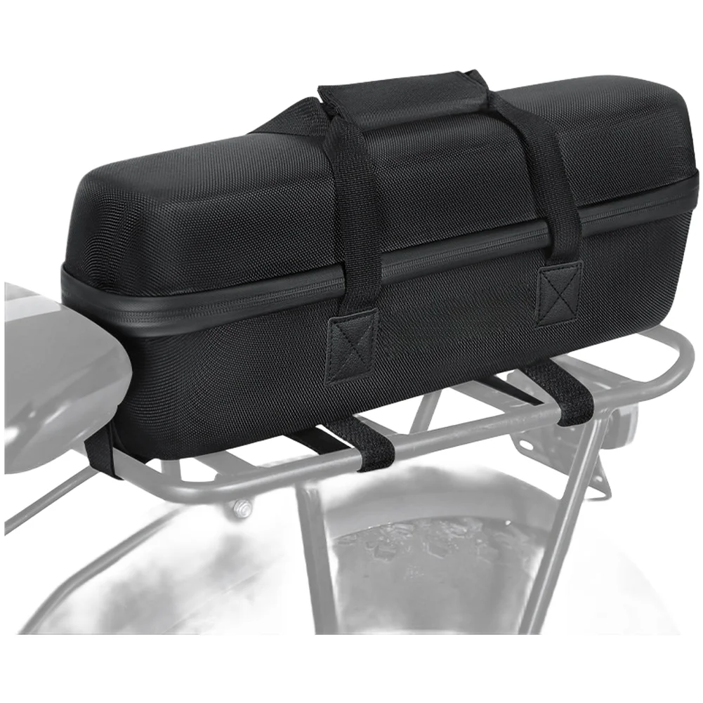 

1pcs EVA Hard Shell Bike Power Unit Holder 10L Rear Rack Storage Pouch With Tape Bicycle Accessories