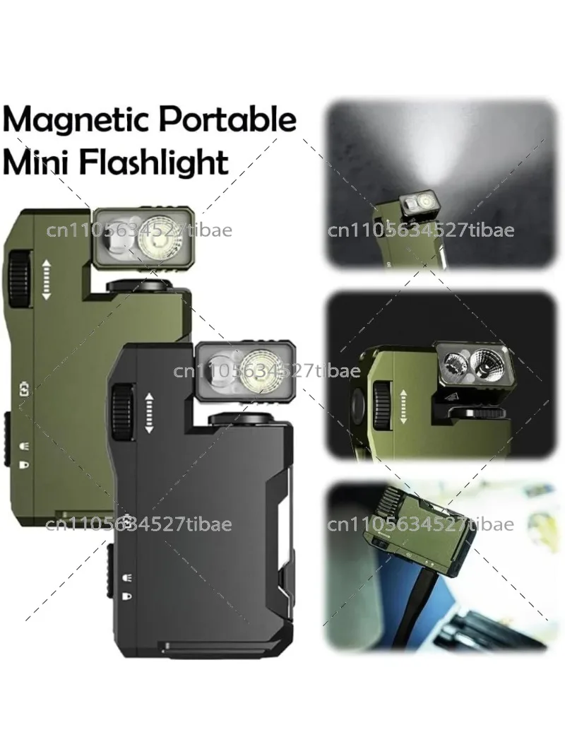G5 EDC Mini Flashlight - Rechargeable Magnetic Pocket Light 400 Lumens High Brightness Compact Keychain Torch