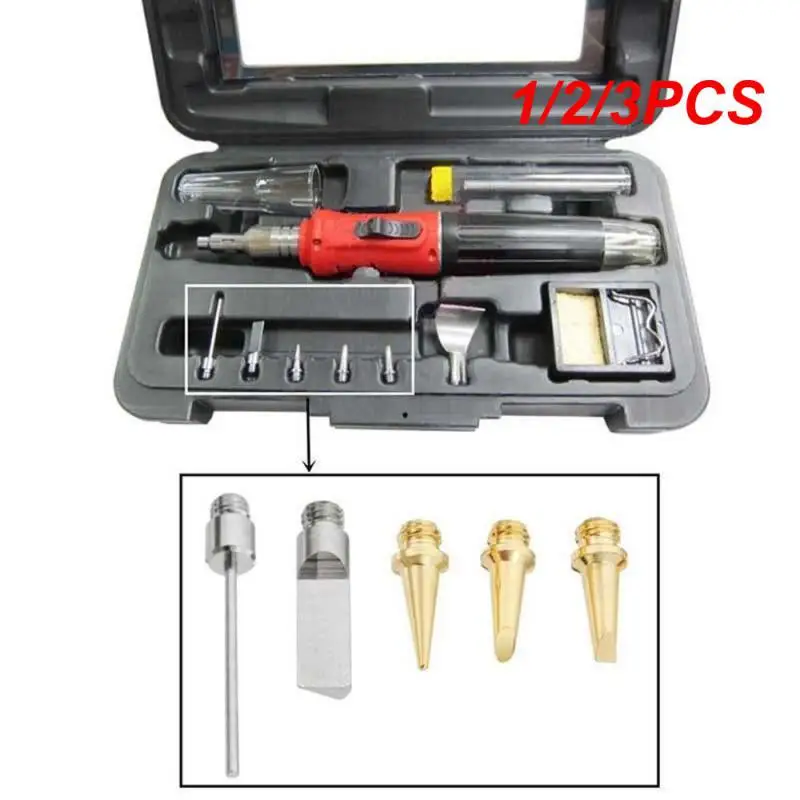 

1/2/3PCS Butane Gas Soldering Iron Kit Welding Kit Torch Pen ToolCopper+Iron Gas Welding Kit Gas Soldering Iron Head