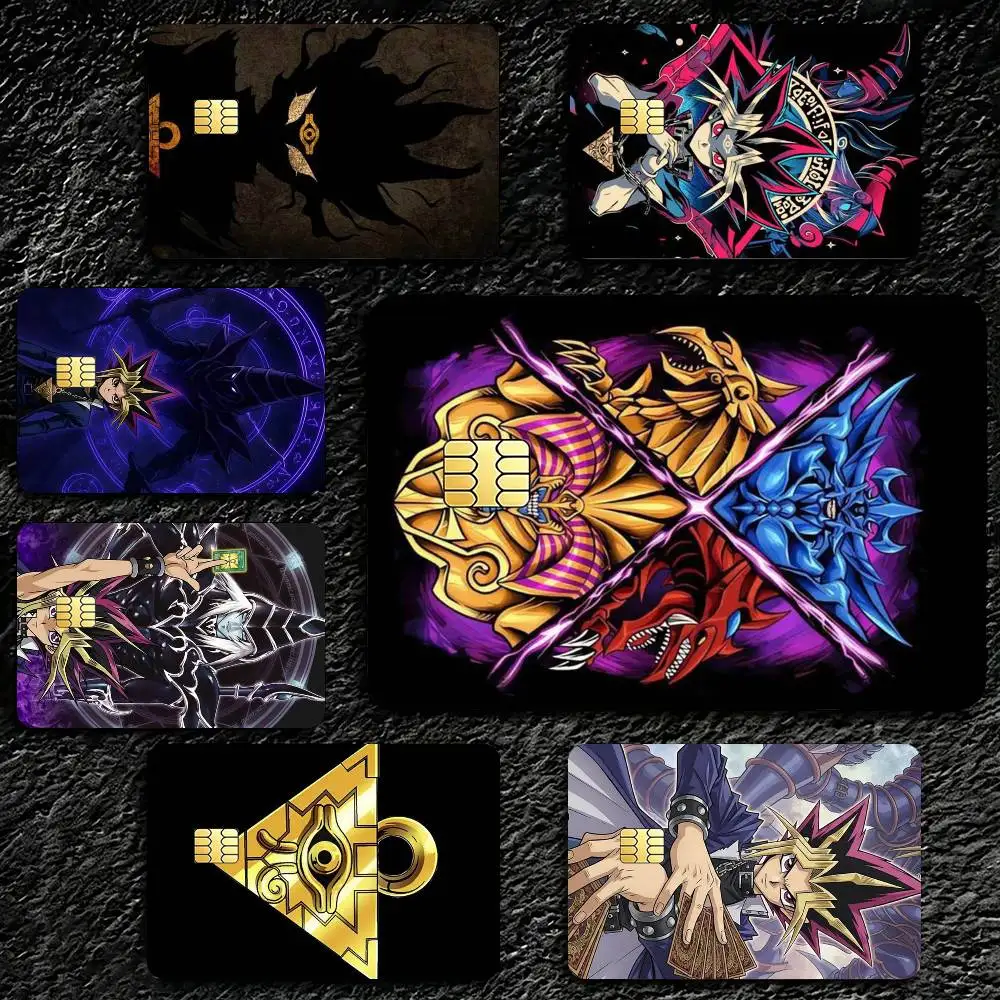 Anime Y-Yu Gi Oh Yugioh  Credit Card HD Stickers Premium matte film effectively prevents fingerprints and daily abrasion.