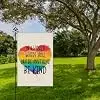 Hafhue In A World Where You Can Be Anything Outdoor Garden Flag 12.5x18 In llz