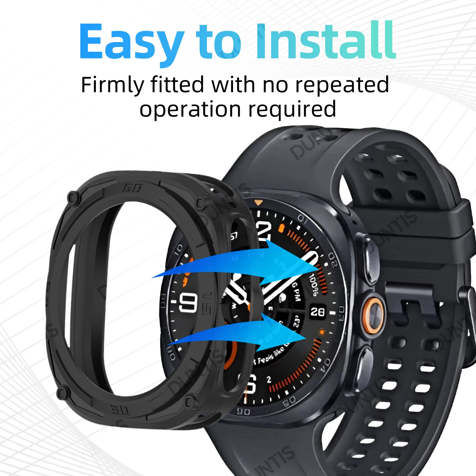 Schutzhülle für Samsung Galaxy Ultra 2 47 mm, stoßfest, weiches Silikon, bruchsicher, Zubehör für Smartwatch-Gehäuse – Detail 3