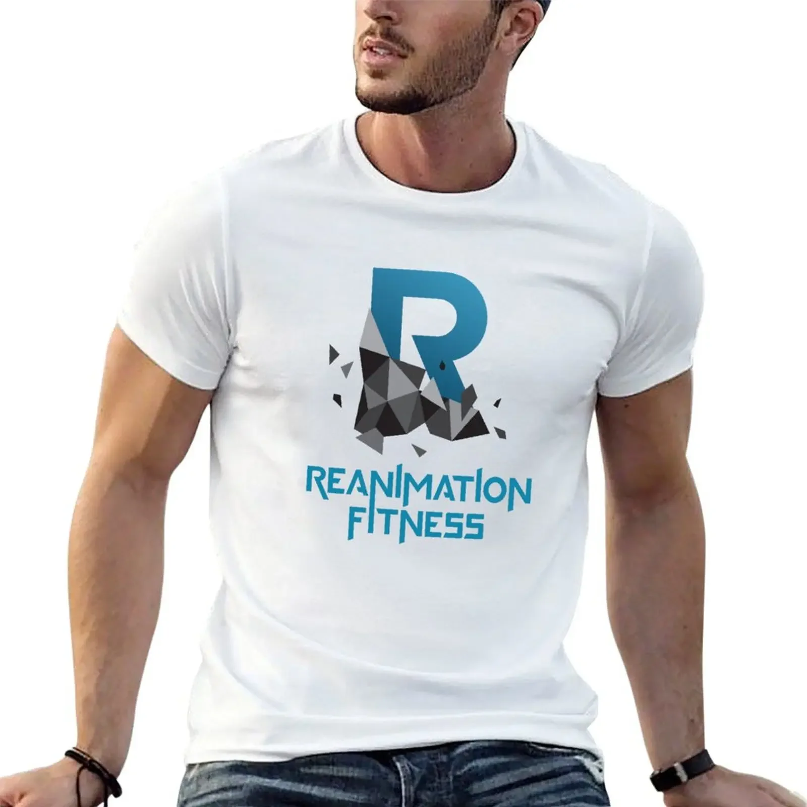 

RF black Logo T-Shirt clothes blue lock oversized men t shirts