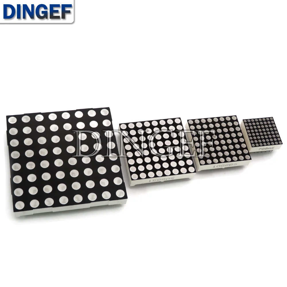 5PCS 1.9MM 3MM 3.75MM 5MM 8X8 8*8 red led dot matrix Display Common Anode/Common cathode 788AS 788BS 1088AS 1088BS 1588AS 1588BS