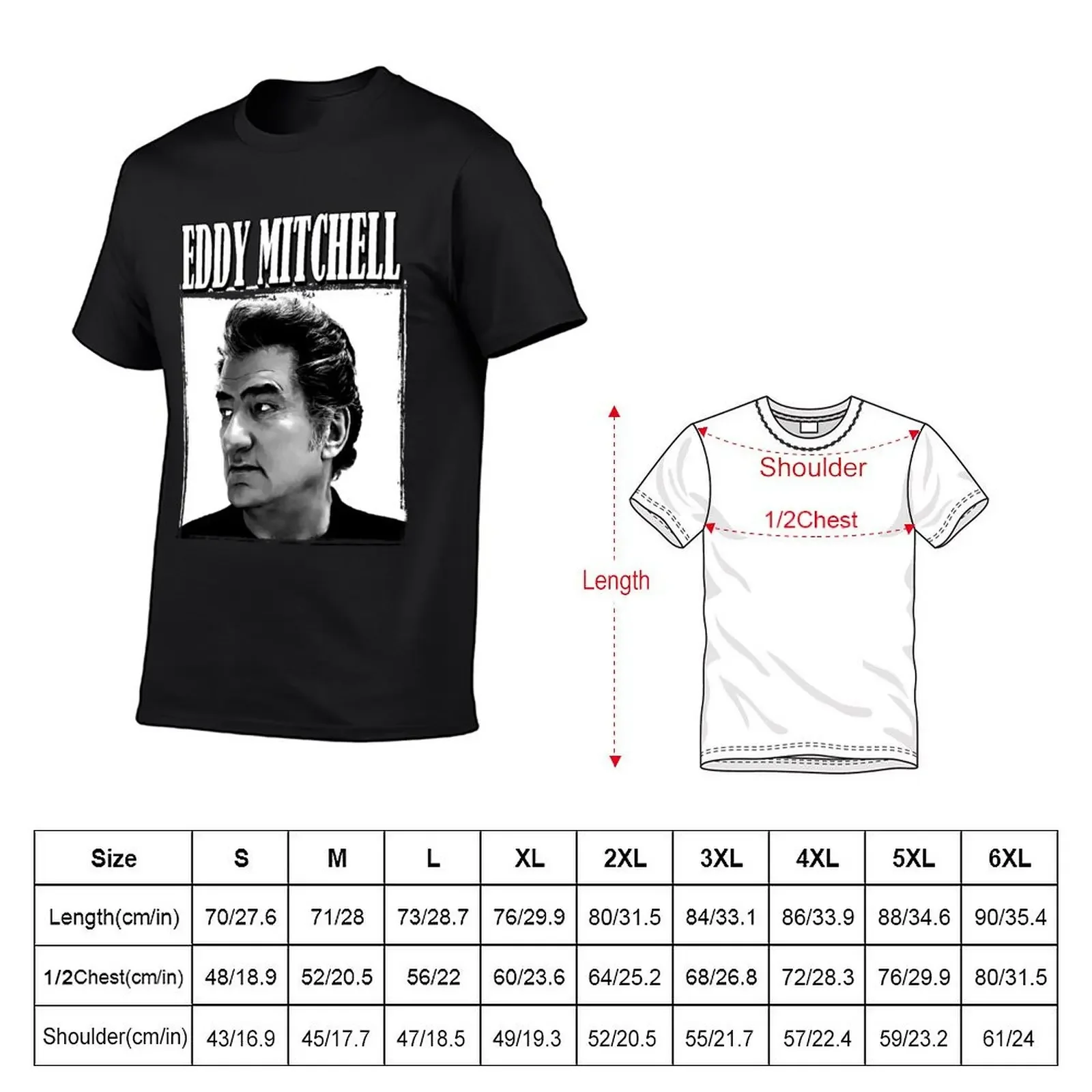 Eddy Mitchell T-Shirt tees baggy shirts anime t shirts mens tall t shirts