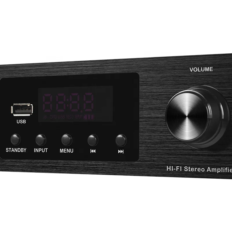 Sistema de potencia de Audio estéreo Hi-Fi de tamaño Mini, 2,0 canales, sistema amplificador de cine en casa