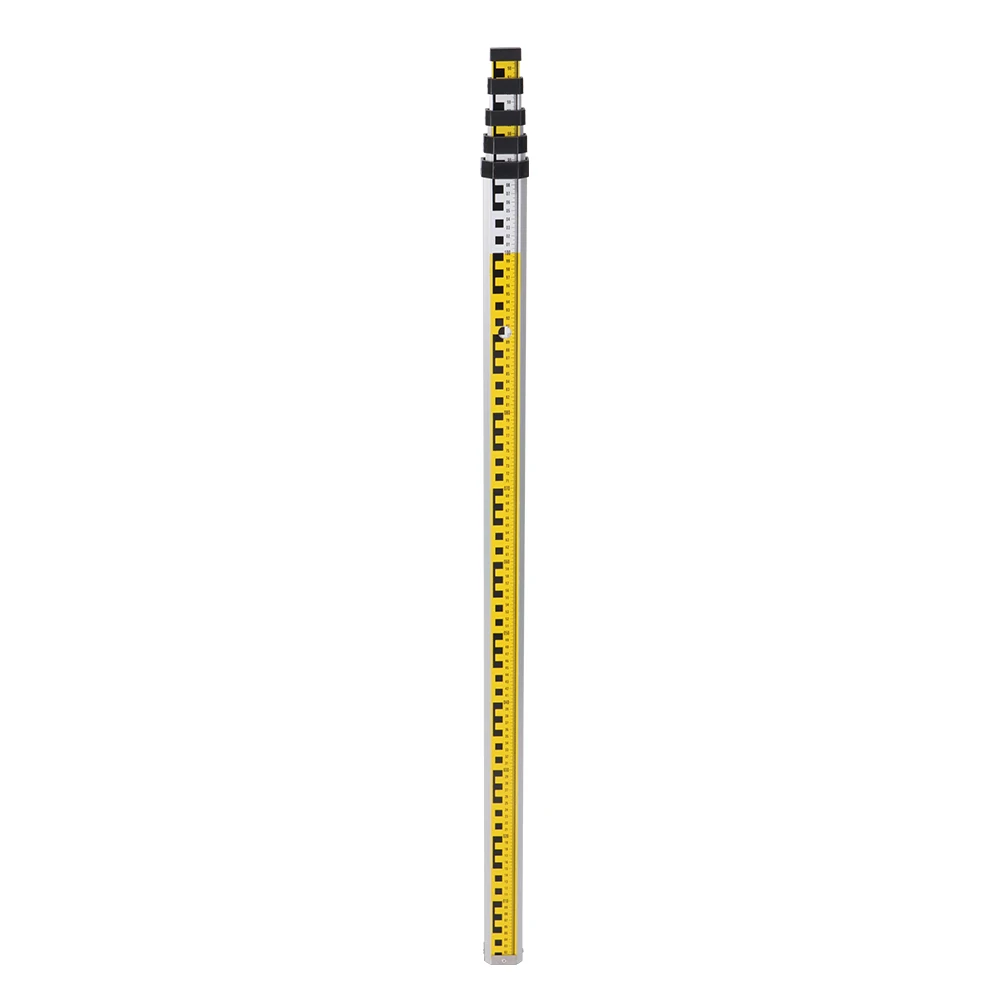 

L2S2 Telescopic Aluminum Leveling Staff With Dual Scales 3M 4M 5M 7M For Option