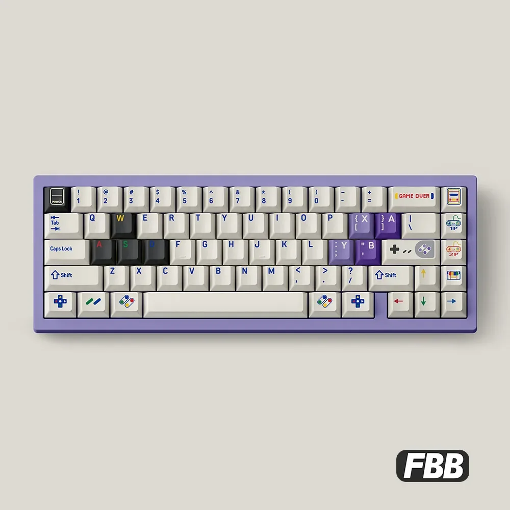 ชุด SFC1990Keycaps fbb แป้นพิมพ์เชิงกล PBT กำหนดเองได้171คีย์แทนที่อย่างสร้างสรรค์อุปกรณ์เสริมหมวกพีซี