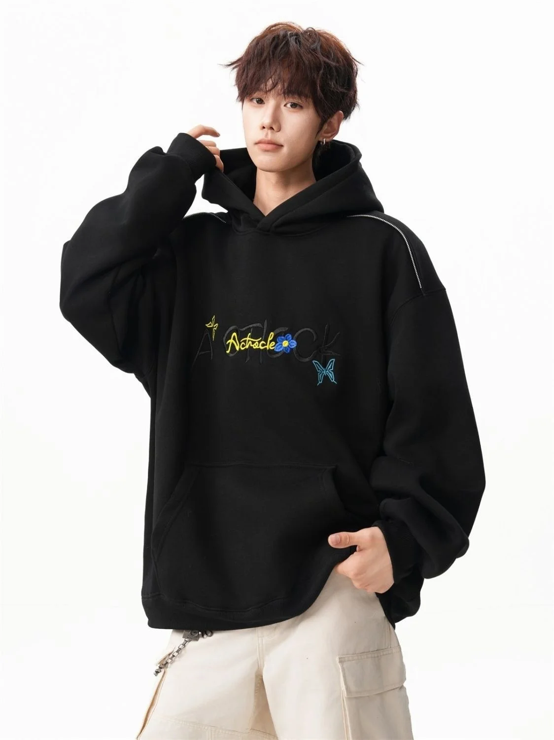 

Мужские худи с капюшоном Y2K: Зимние, с принтом драконов, утепленные, граффити, плотные, карго, вафельные, ветрозащитные, техно-одежда, повседневные, свободного кроя