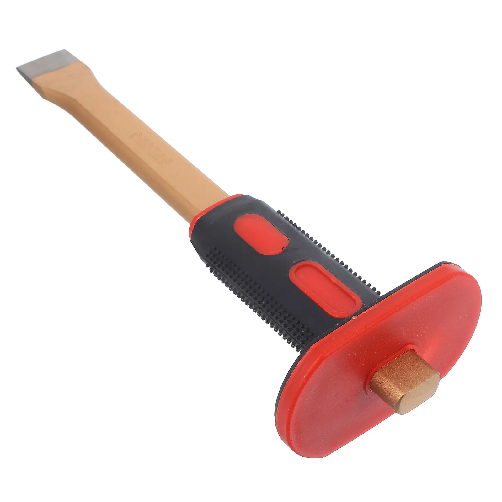 

Tungsten Steel Alloy Stone Chisel 300mm Flat Tip Masonry Tools Hand Guard Concrete Brick Splitting Manual Chisel For Woodworking