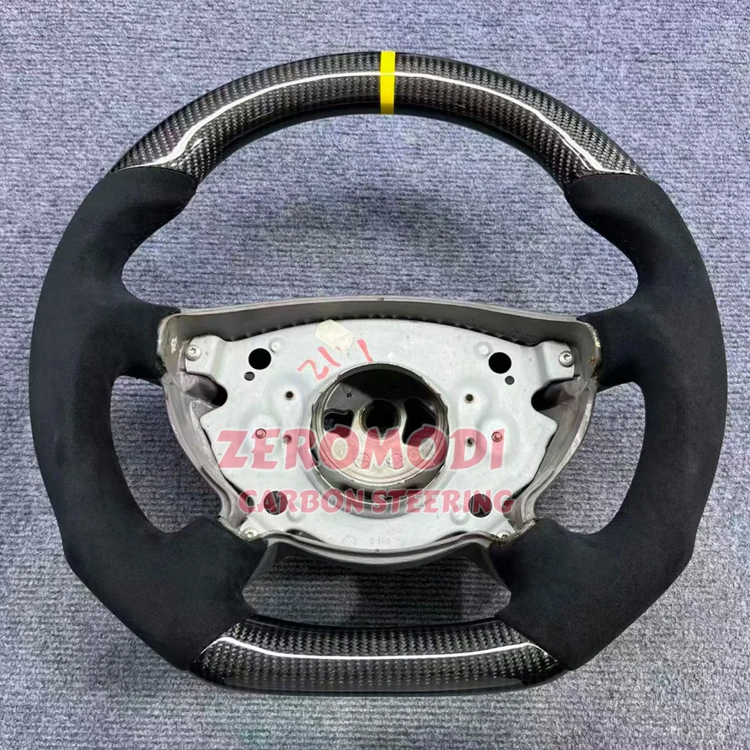 

For Mercedes-Benz W211 W212 W221 W203 G500 G55 E240-E350 100% Real Carbon Fiber Car Steering Wheel Replacement
