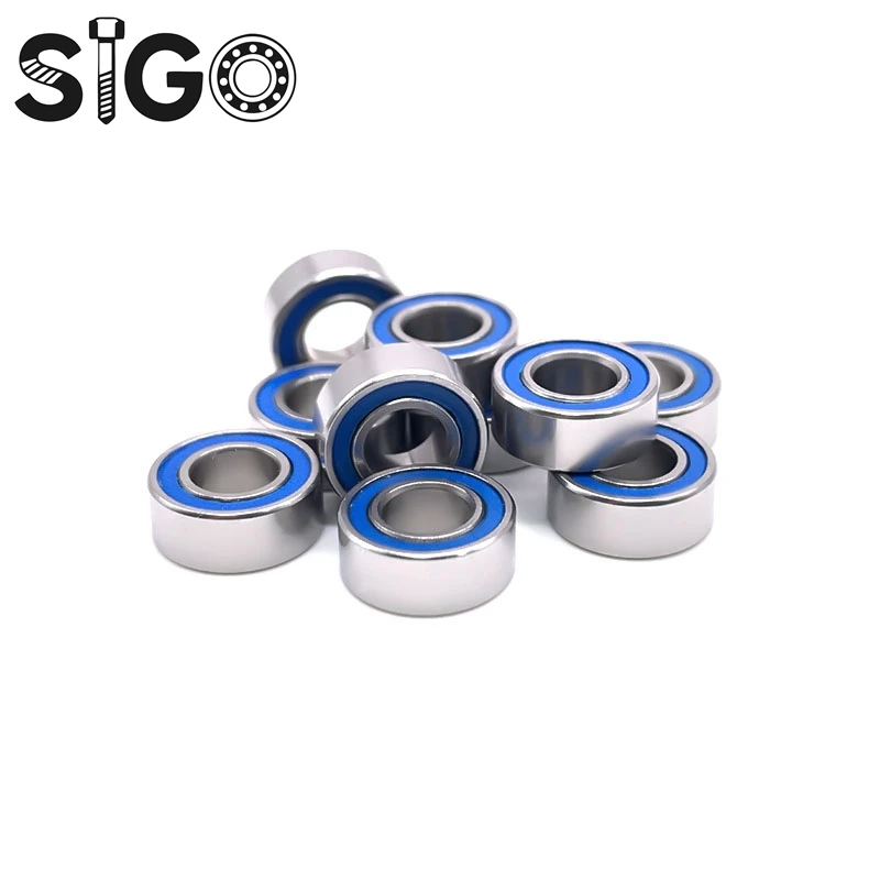 10PCS MR105-2RS 5x10x4 Mm ABEC-7 Miniature Ball Bearings MR105RS L1050 Blue Sealed