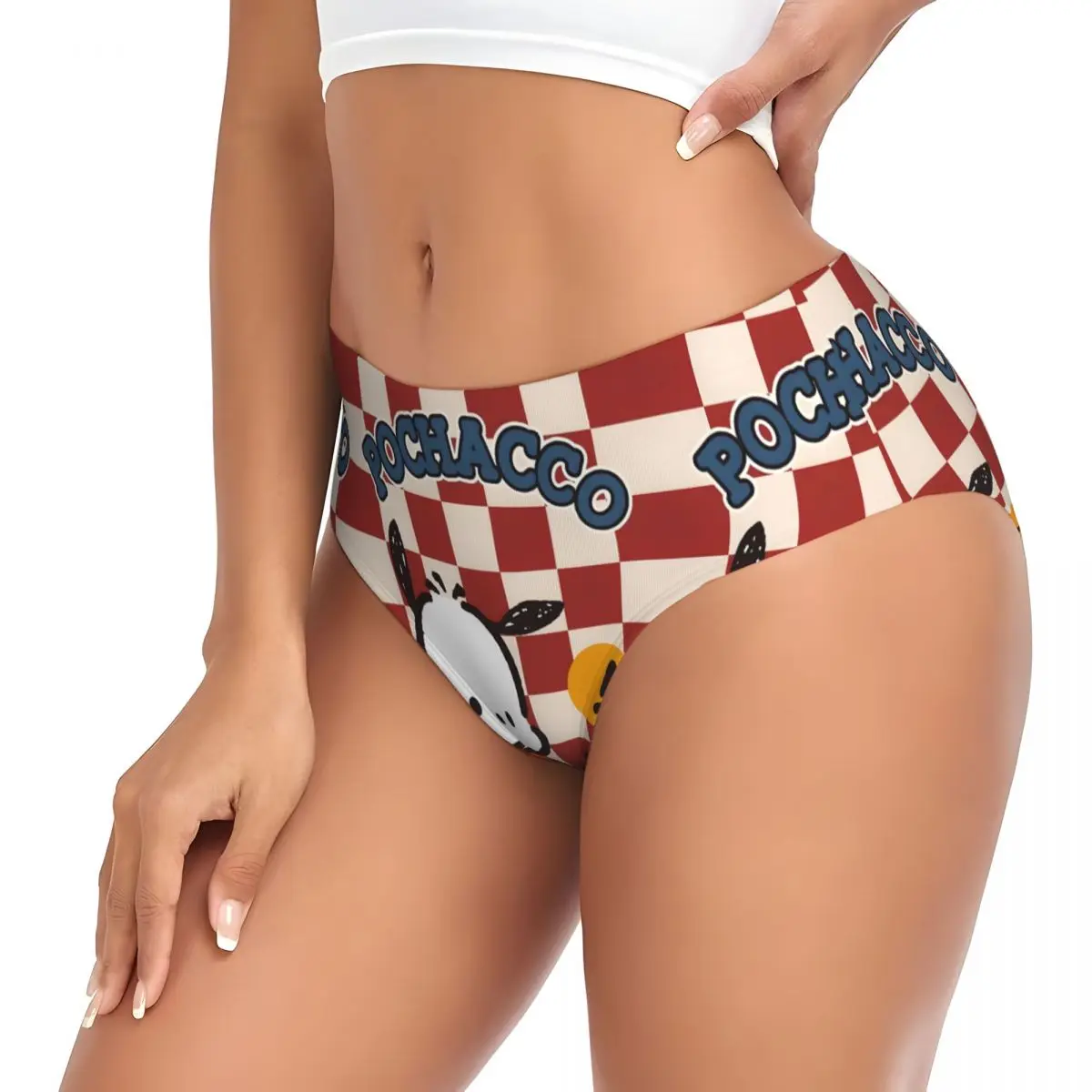 Bragas personalizadas de Anime Pochacco Kawaii para mujer, cómodas y clásicas       Calzoncillos Ropa interior