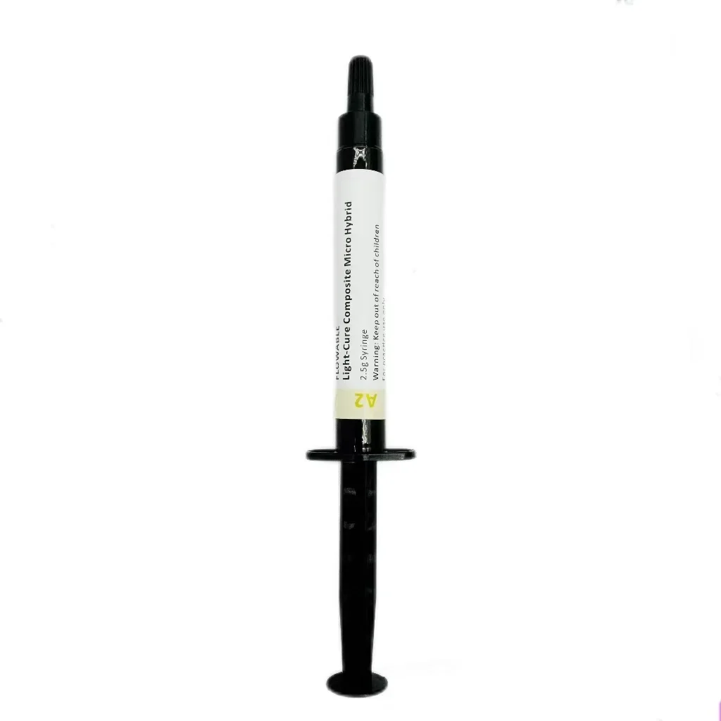 Dental Composite Resin Flowable Light Curing A2 2.5g Refill Syringe Delivery Tips Etch Gel Adhesive Bonding