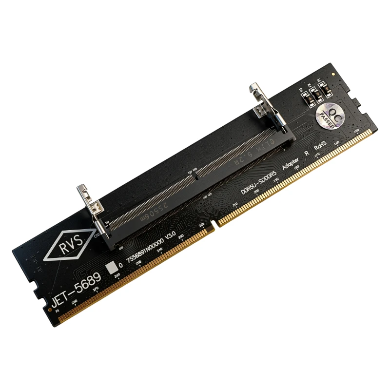 NEW JET‑5689 V3.0 Upgrade SO‑DIMM DDR5 To Desktop DDR5 RAM Adapter Card Riser Laptop SO‑DDR5 Memory Converter Tester For Desktop