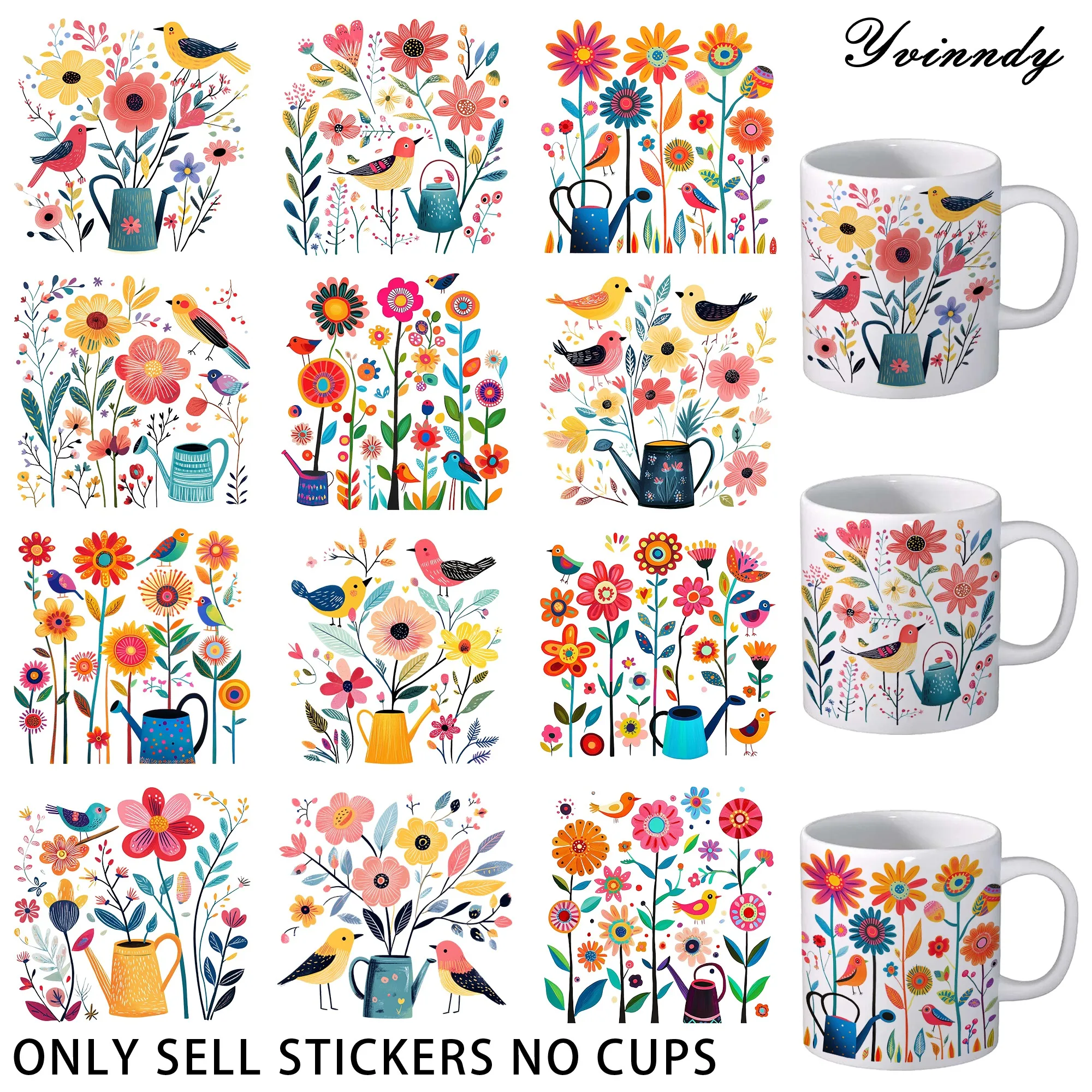 12 Pieces Of Floral…