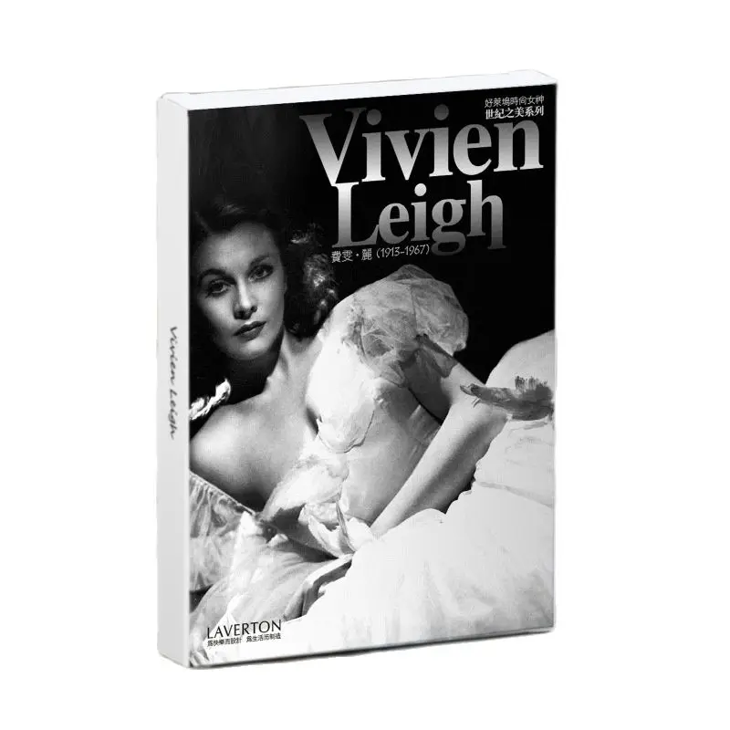 30 Vellen/Set Filmster Vivien Leigh Ansichtkaart Retro Wensberichtkaarten Kerst En Nieuwjaar Cadeau