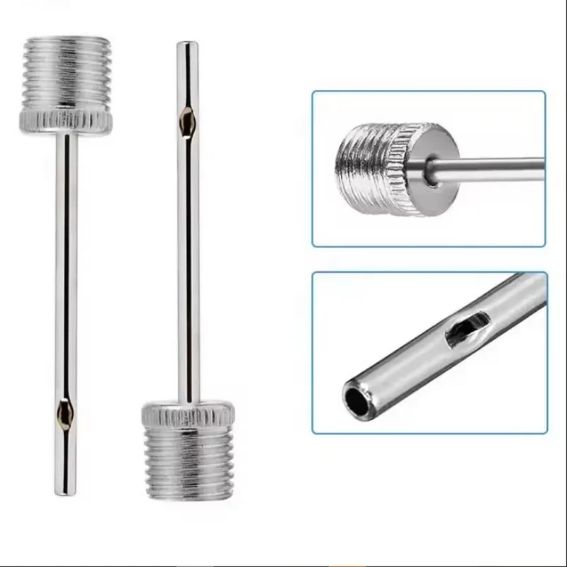 30 шт., спортивный мяч, надувной насос, игла для футбола, баскетбола, адаптер воздушного клапана, насос из нержавеющей стали, аксессуары для велосипеда