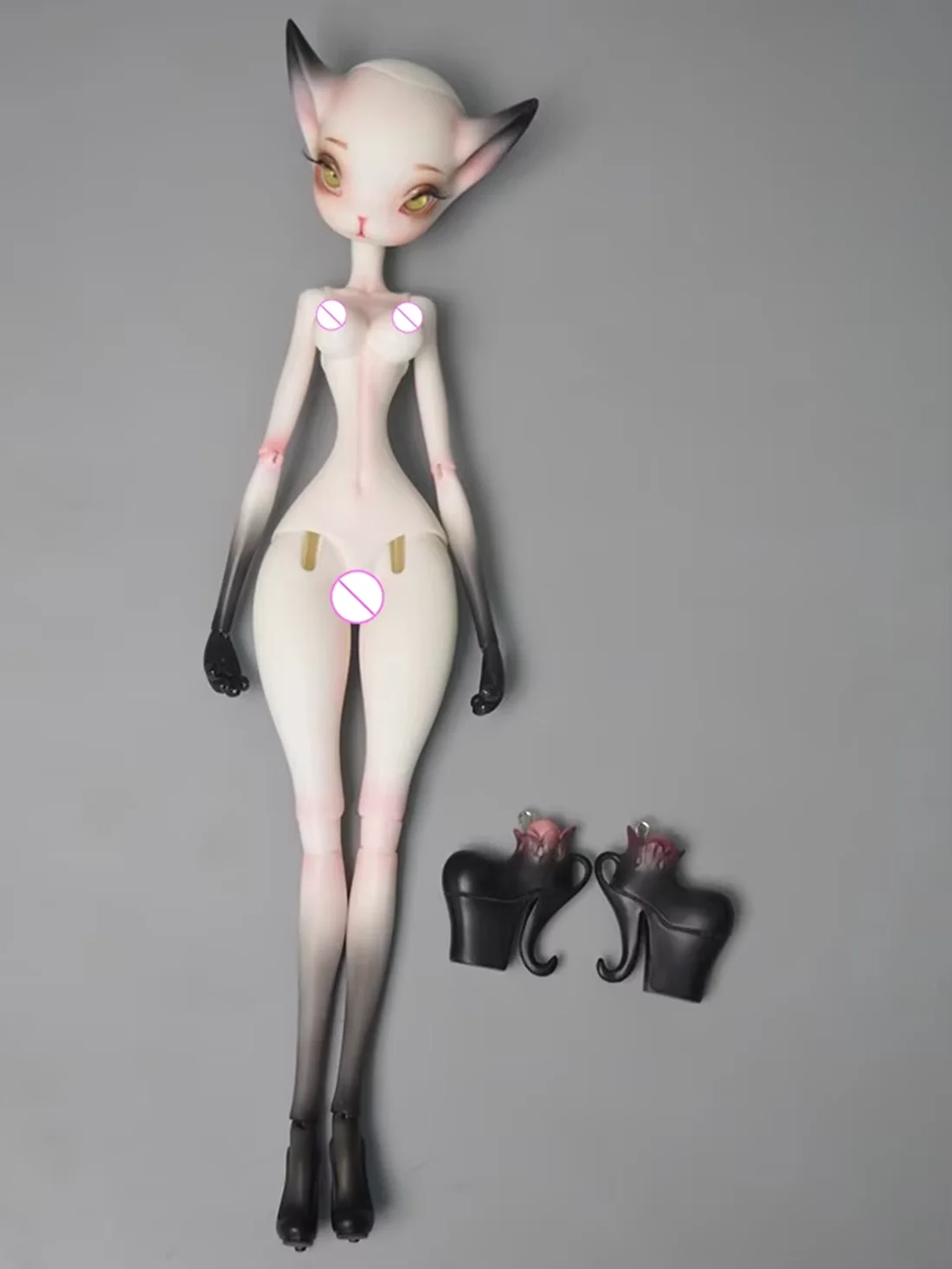 Nova boneca SD BJD 1/6 Madeline versão animal vem com salto alto gato resina de alta qualidade maquiagem para meninas em estoque frete grátis