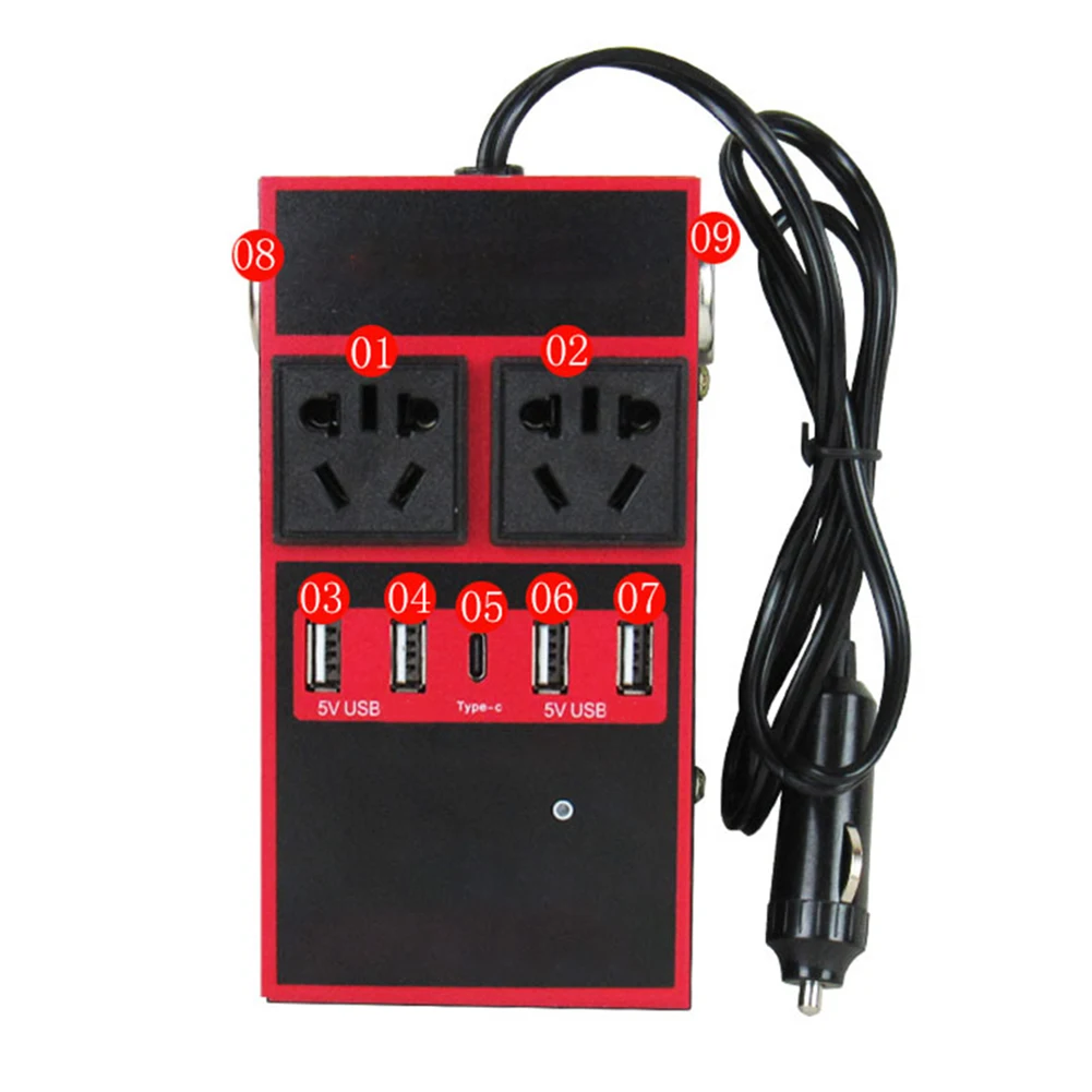 Car Battery Converter 200W Inverter On-the-go Power Solution Stable Energy Solution Inverter Stable Energy Supply