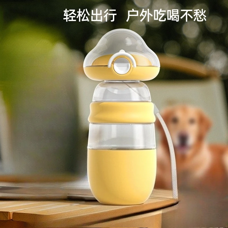 犬用ウォーターカップ、犬用携帯ケトル、犬の散歩用一体型ペット給水器
