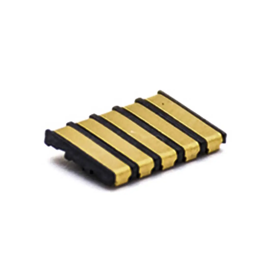 2.0PH 1.27mm Pitch SMT Gold-Plated 5 Pin Battery Connector Contact Spring, Rechargeable Battery Socket