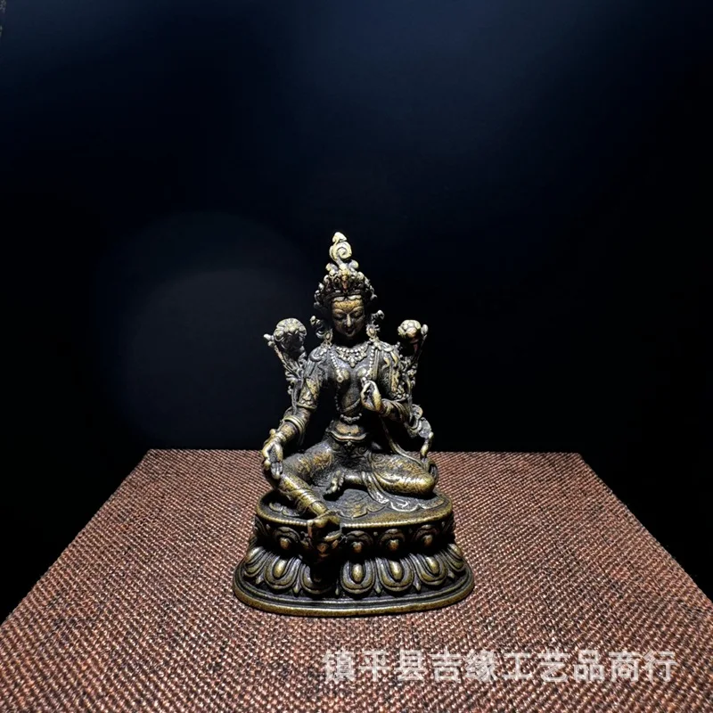 

Wholesale Two Pieces Price Green Tara Brand Buddha Pendant Ancient Tibetan Small Buddha Statue Antique Distressed Crafts Pendant