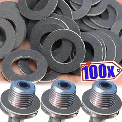 Car Engine Oil Drain Bolt Sealing Gasket for Toyota 12mm Hole Nut Seal Ring Replaceable Tools 90430-12031 Auto Oil Pan Gaskets