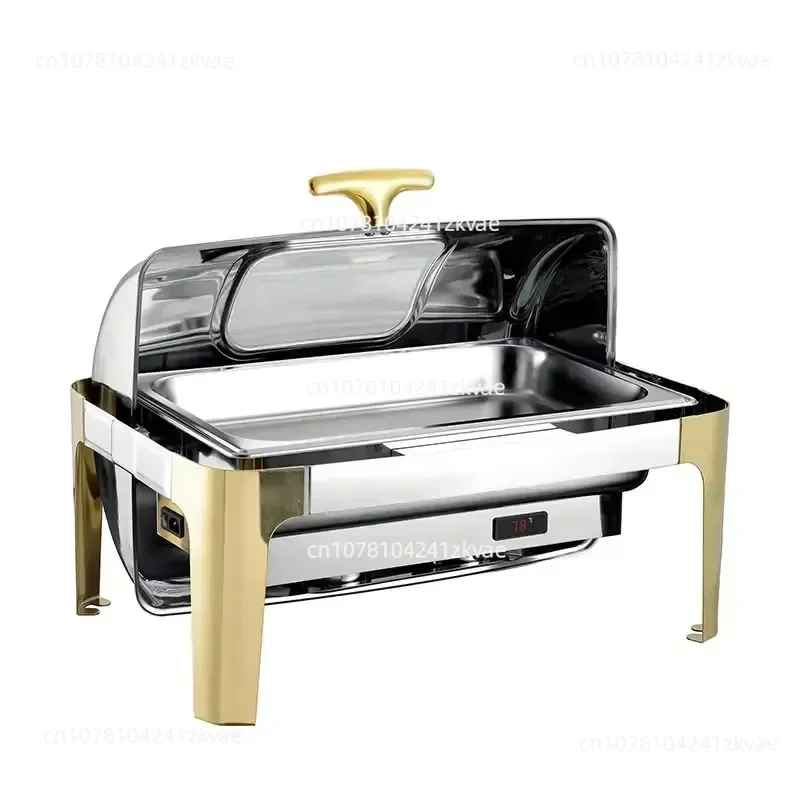 Professional Hotel Ceramic Catering Equipment Buffet Food Heater Hot Pot Buffet Set