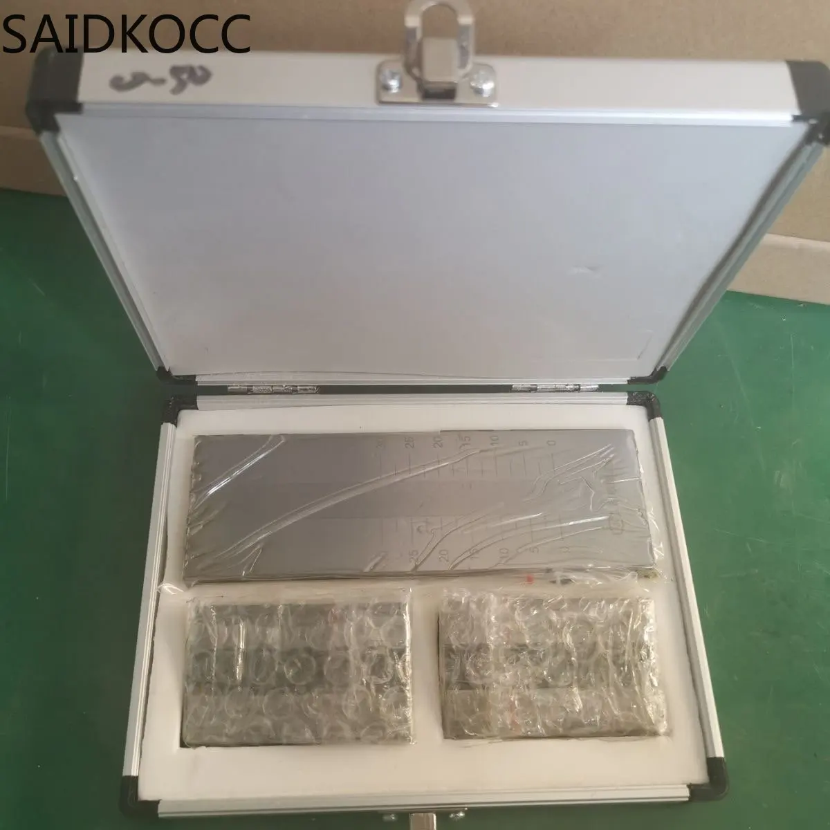 SAIDKOCC Stainless Steel Scraper Fineness Meter Single Groove Fineness Plate Fineness Gauge 25/50/100/150um