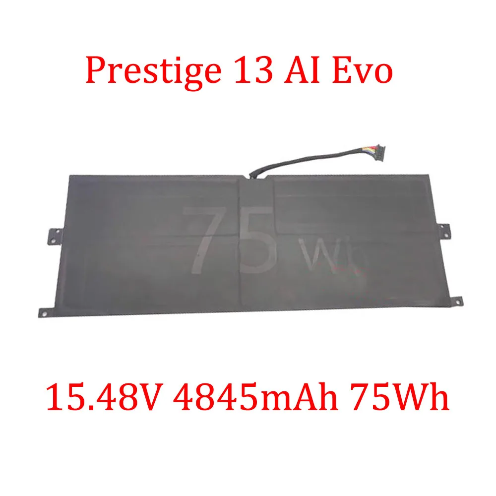 

Laptop Battery For MSI Prestige 13 AI Evo A1M A1MG A12M A13M 15.48V 4845mAh 75Wh New