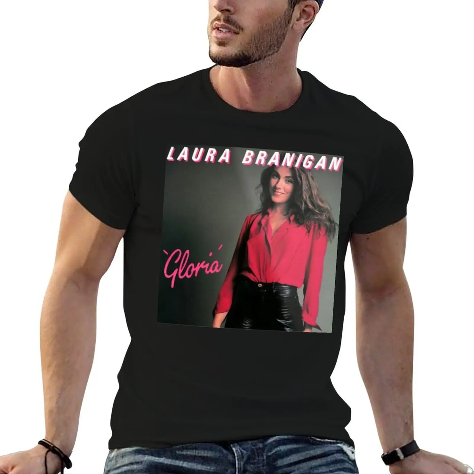 Laura Branigan gloria T-Shirt Work Utility Short Sleeve Shirt