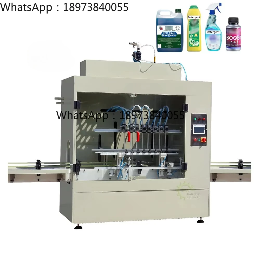ZXSMART Automatic Plastic Bottle 4 Heads Anti-corrosion Hcl Acid Chemical Corrosive Liquid Filling Machine