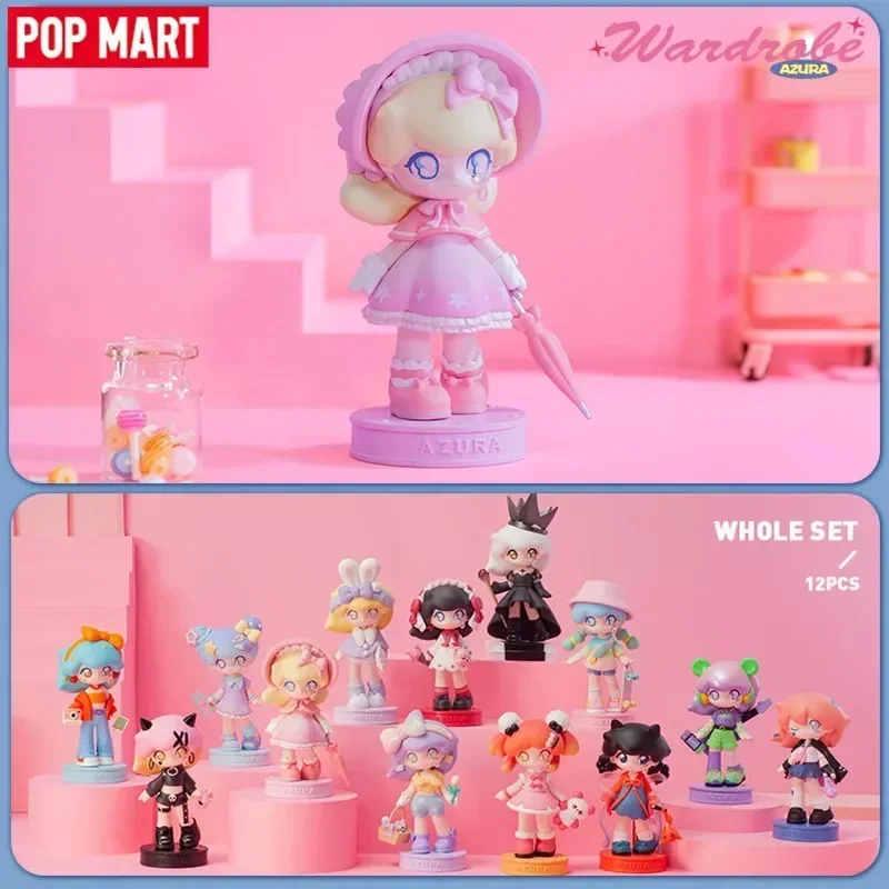 البوب مارت أزورا خزانة سلسلة صندوق أعمى صندوق غامض Kawaii الحلي التماثيل ديكور المنزل نموذج لسطح المكتب دمى الفتيات هدية نموذج