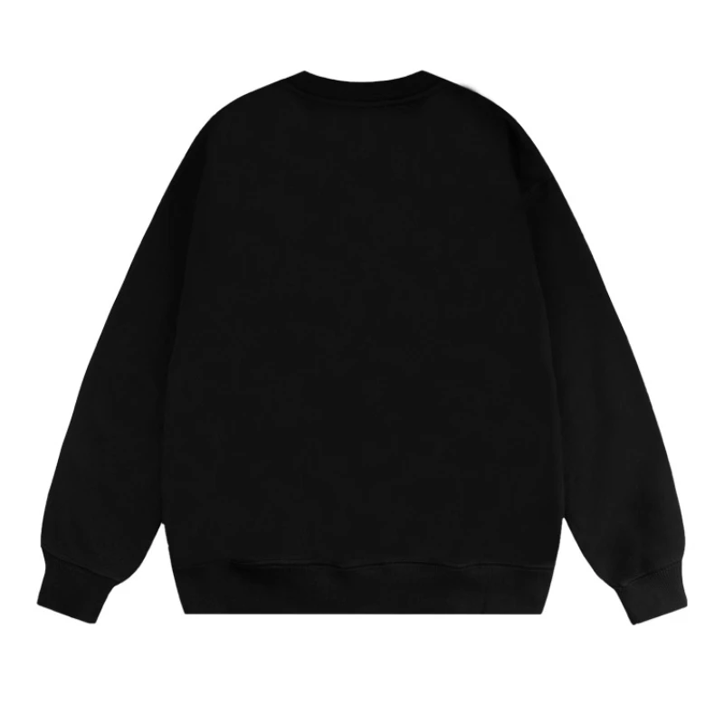 2025 Autumn Winter New Luxury High-Quality Heavy Rhinestone Round Neck Sweatshirt Fashion Casual Loose Stylish Men's Clothing