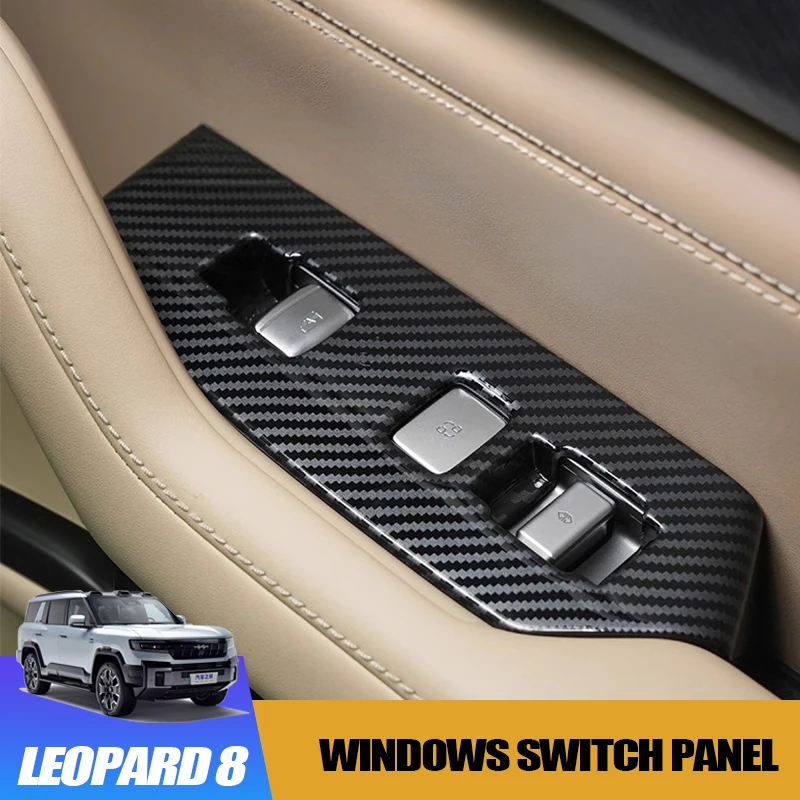 

Glass Windows Switch Panel Decorative Cover for Byd Leopard 8 Interior Decoration Sticker Panel Protective Accessory