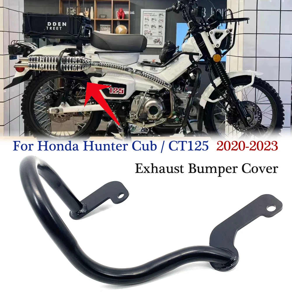 

CT125 Motorcycle Exhaust Protector Bar For Honda CT 125 ct125 Trail 125 Hunter Cub 2020 2021 2022 Exhaust Bumper Cover