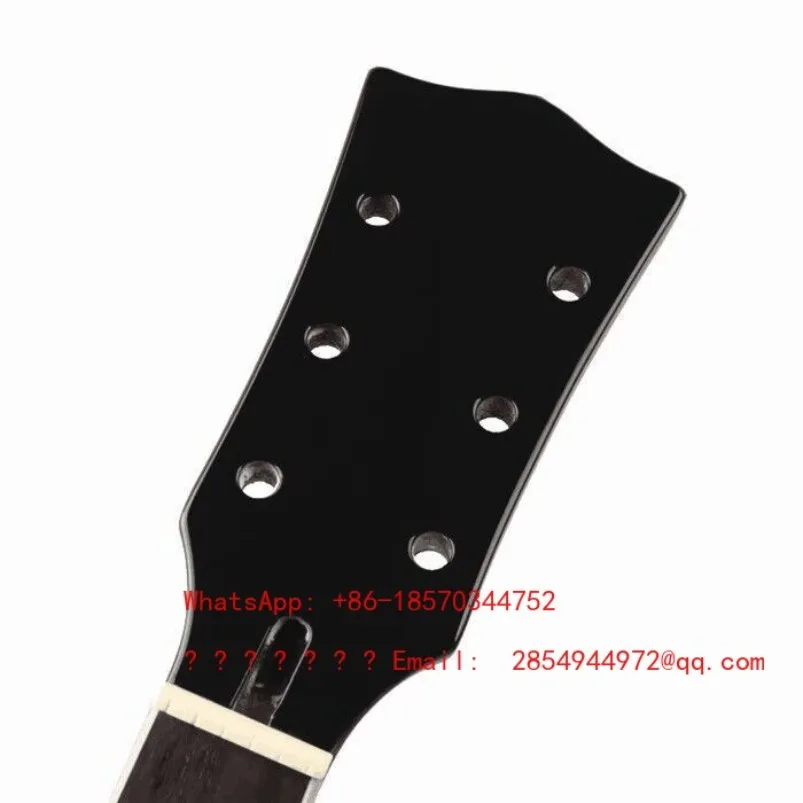 2026    LP6 String 22 Frets Black Bright Rose Wood Neck, Special Accessories for Guitar DIY Modification
